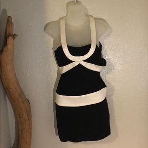 La Rok black and white dress xs